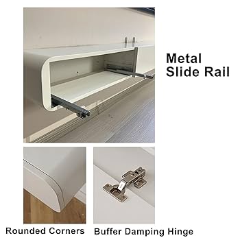 Amazon｜PQXQZ ミニマリストフローティングテレビボード 壁掛け